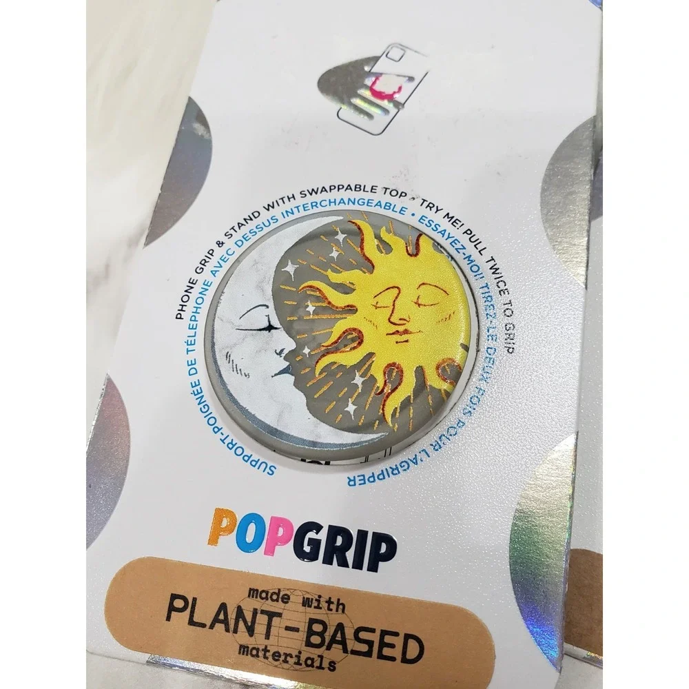 LOT 2 PopSockets Cell Phone Grip celestial astronaut sun moon‎ galaxy space